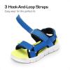 imageDREAM PAIRS Boys Girls Sandals Kids Athletic Summer Water Open Toe Shoes for LittleBig KidBlueNeon Green
