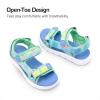imageDREAM PAIRS Boys Girls Sandals Kids Athletic Summer Water Open Toe Shoes for LittleBig KidRainbowBlue