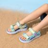 imageDREAM PAIRS Boys Girls Sandals Kids Athletic Summer Water Open Toe Shoes for LittleBig KidRainbowBlue