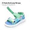 imageDREAM PAIRS Boys Girls Sandals Kids Athletic Summer Water Open Toe Shoes for LittleBig KidRainbowBlue
