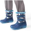 imageDREAM PAIRS Boys Girls Snow Boots WaterResistant Outdoor Sport Warm Cozy AntiSlip Cute Ankle Winter Shoes for ToddlerLittleBig KidBlueNavy
