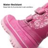imageDREAM PAIRS Boys Girls Snow Boots WaterResistant Outdoor Sport Warm Cozy AntiSlip Cute Ankle Winter Shoes for ToddlerLittleBig KidPink