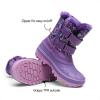 imageDREAM PAIRS Boys Girls Snow Boots WaterResistant Outdoor Sport Warm Cozy AntiSlip Cute Ankle Winter Shoes for ToddlerLittleBig KidPurple
