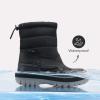imageDREAM PAIRS Boys Girls Snow Boots WaterResistant Outdoor Warm Cozy AntiSlip Mid Calf Faux Fur Lining Winter Shoes for ToddlerLittleBig KidsBlack