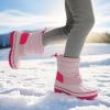 imageDREAM PAIRS Boys Girls Snow Boots WaterResistant Outdoor Warm Cozy AntiSlip Mid Calf Faux Fur Lining Winter Shoes for ToddlerLittleBig KidsPink