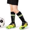imageDREAM PAIRS Boys Girls Soccer Cleats Youth Firm Groud Sport Football Cleats with Soccer Socks for LittleBig KidToddlerNeon GreenBlack