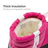 imageDREAM PAIRS Boys Girls Winter Snow Boots Slip Resistant Outdoor Cold Weather Boots with Faux Fur LiningBaby Pink