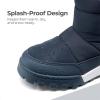 imageDREAM PAIRS Boys Girls Winter Snow Boots Slip Resistant Outdoor Cold Weather Boots with Faux Fur LiningBlue