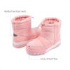 imageDREAM PAIRS Boys Girls Winter Snow Boots Slip Resistant Outdoor Cold Weather Boots with Faux Fur LiningPink