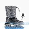 imageDREAM PAIRS Boys Snow Boots Waterproof Camouflage Slip Resistant Mid Calf Faux Fur Lining Outdoor Winter Shoes for LittleBig KidsGrayBlack