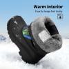 imageDREAM PAIRS Boys ampamp Girls Mid Calf WaterResistant Winter Snow Boots for ToddlerLittleBig KidBlueBlack