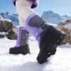 imageDREAM PAIRS Boys ampamp Girls Mid Calf WaterResistant Winter Snow Boots for ToddlerLittleBig KidPurpleGrey