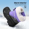 imageDREAM PAIRS Boys ampamp Girls Mid Calf WaterResistant Winter Snow Boots for ToddlerLittleBig KidPurpleGrey