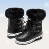 imageDREAM PAIRS Cozy Kids Snow Boots Warm ampamp WaterResistant Winter Boots with Faux Fur for AllDay Play NonSlip Mid Calf BootsBlack