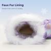 imageDREAM PAIRS Cozy Kids Snow Boots Warm ampamp WaterResistant Winter Boots with Faux Fur for AllDay Play NonSlip Mid Calf BootsLight Purple