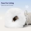 imageDREAM PAIRS Cozy Kids Snow Boots Warm ampamp WaterResistant Winter Boots with Faux Fur for AllDay Play NonSlip Mid Calf BootsOffwhite