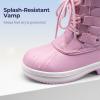imageDREAM PAIRS Cozy Kids Snow Boots Warm ampamp WaterResistant Winter Boots with Faux Fur for AllDay Play NonSlip Mid Calf BootsPink