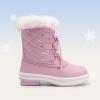 imageDREAM PAIRS Cozy Kids Snow Boots Warm ampamp WaterResistant Winter Boots with Faux Fur for AllDay Play NonSlip Mid Calf BootsPink