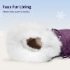 imageDREAM PAIRS Cozy Kids Snow Boots Warm ampamp WaterResistant Winter Boots with Faux Fur for AllDay Play NonSlip Mid Calf BootsPurpleWhite