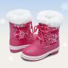 imageDREAM PAIRS Cozy Kids Snow Boots Warm ampamp WaterResistant Winter Boots with Faux Fur for AllDay Play NonSlip Mid Calf BootsRose Red