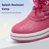 imageDREAM PAIRS Cozy Kids Snow Boots Warm ampamp WaterResistant Winter Boots with Faux Fur for AllDay Play NonSlip Mid Calf BootsRose Red