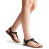 imageDREAM PAIRS Dressy TStrap Flat Thong Sandals for Women Comfort Roman Gladiator Casual Summer Beach Flip Flop Shoes with Adjustable Back Ankle StrapBlack