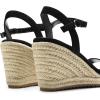 imageDREAM PAIRS Espadrilles Wedge Sandals for Women Womens Open Toe Summer Dressy Sandals with Adjustable Ankle Strap and Soft FootbedBlack