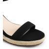 imageDREAM PAIRS Espadrilles Wedge Sandals for Women Womens Open Toe Summer Dressy Sandals with Adjustable Ankle Strap and Soft FootbedBlack