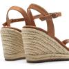 imageDREAM PAIRS Espadrilles Wedge Sandals for Women Womens Open Toe Summer Dressy Sandals with Adjustable Ankle Strap and Soft FootbedBrown