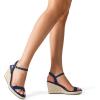 imageDREAM PAIRS Espadrilles Wedge Sandals for Women Womens Open Toe Summer Dressy Sandals with Adjustable Ankle Strap and Soft FootbedNavy