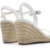 imageDREAM PAIRS Espadrilles Wedge Sandals for Women Womens Open Toe Summer Dressy Sandals with Adjustable Ankle Strap and Soft FootbedWhite