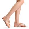 imageDREAM PAIRS Flip Flops for Women Dressy Rhinestone TStrap Thong Sandals for Summers Dress BeachChampagne