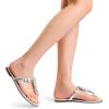 imageDREAM PAIRS Flip Flops for Women Dressy Rhinestone TStrap Thong Sandals for Summers Dress BeachSilver