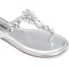 imageDREAM PAIRS Flip Flops for Women Dressy Rhinestone TStrap Thong Sandals for Summers Dress BeachSilver
