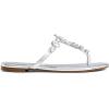 imageDREAM PAIRS Flip Flops for Women Dressy Rhinestone TStrap Thong Sandals for Summers Dress BeachSilver
