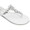 imageDREAM PAIRS Flip Flops for Women Dressy Rhinestone TStrap Thong Sandals for Summers Dress BeachWhite