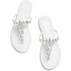 imageDREAM PAIRS Flip Flops for Women Dressy Rhinestone TStrap Thong Sandals for Summers Dress BeachWhite