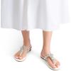 imageDREAM PAIRS Flip Flops for Women Dressy Rhinestone TStrap Thong Sandals for Summers Dress BeachWhite