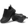 imageDREAM PAIRS Girls Boys Shoes Kids Lace up Tennis Sparkle Glitter Athletic Running SneakersAll Black