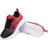 imageDREAM PAIRS Girls Boys Shoes Kids Lace up Tennis Sparkle Glitter Athletic Running SneakersBlackRed