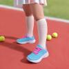 imageDREAM PAIRS Girls Boys Shoes Kids Lace up Tennis Sparkle Glitter Athletic Running SneakersBlueHot Pink