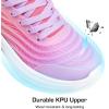 imageDREAM PAIRS Girls Boys Shoes Kids Lace up Tennis Sparkle Glitter Athletic Running SneakersPurpleOrange