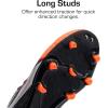 imageDREAM PAIRS Girls Boys Soccer Cleats Kids Firm Groud Football Toddler Youth Athletic Outdoor Training Shoes for LittleBig KidBlackOrange