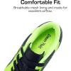 imageDREAM PAIRS Girls Boys Soccer Cleats Kids Firm Groud Football Toddler Youth Athletic Outdoor Training Shoes for LittleBig KidNavyNeon Green