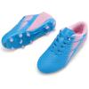 imageDREAM PAIRS Girls Boys Soccer Cleats Kids Firm Groud Football Toddler Youth Athletic Outdoor Training Shoes for LittleBig KidPinkBlue