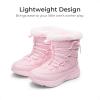 imageDREAM PAIRS Girls Boys Winter Snow Boots Slip Resistant Faux Fur Lined Windproof Warm SlipOn Boots for KidsPink