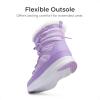 imageDREAM PAIRS Girls Boys Winter Snow Boots Slip Resistant Faux Fur Lined Windproof Warm SlipOn Boots for KidsPurple