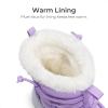 imageDREAM PAIRS Girls Boys Winter Snow Boots Slip Resistant Faux Fur Lined Windproof Warm SlipOn Boots for KidsPurple