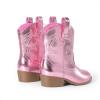imageDREAM PAIRS Girls Cowgirl Boots Cowboy Boots with Low Heel Western Embroidered Fashion Mid Calf Shoes for ToddlerLittle KidBig KidPink