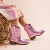 imageDREAM PAIRS Girls Cowgirl Boots Cowboy Boots with Low Heel Western Embroidered Fashion Mid Calf Shoes for ToddlerLittle KidBig KidPink